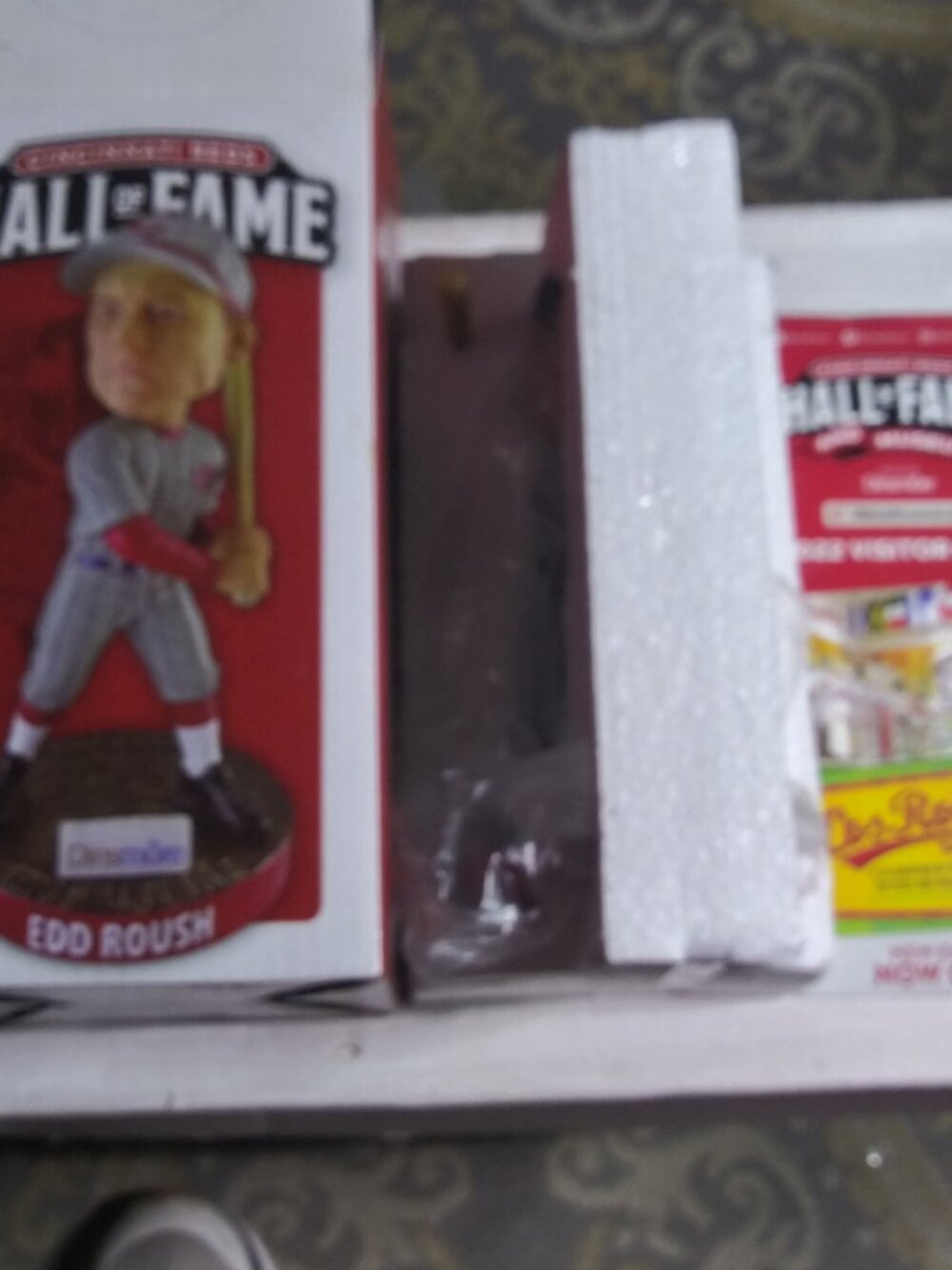 2022 Cincinnati Reds HOF Ed Roush Bobblehead #ED 5000 NIB With HOF Pamphlet